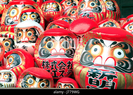 Daruma Dolls at Daruma-ji Temple Takasaki city Gunma Japan Stock Photo