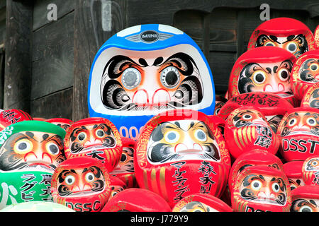 Daruma Dolls at Daruma-ji Temple Takasaki city Gunma Japan Stock Photo