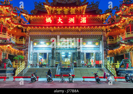PULI, TAIWAN - MAY 05: This is the Matsu temple a popular traditional buddhist temple and landmark where many local Taiwanese people visit on May 05,  Stock Photo