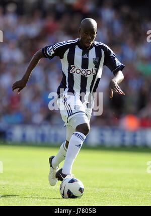 YOUSSUF MULUMBU WEST BROMWICH ALBION FC THE HAWTHORNS BIRMINGHAM ENGLAND 01 September 2012 Stock Photo