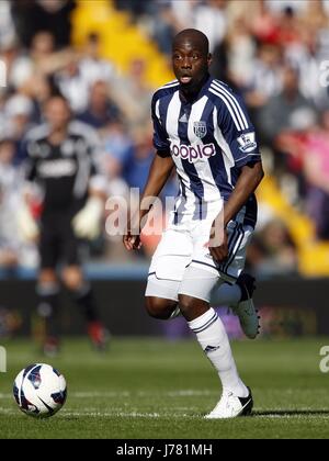 YOUSSUF MULUMBU WEST BROMWICH ALBION FC THE HAWTHORNS WEST BROMWICH ENGLAND 22 September 2012 Stock Photo