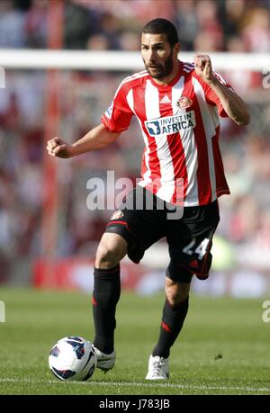 CARLOS CUELLAR SUNDERLAND FC STADIUM OF LIGHT SUNDERLAND ENGLAND 21 October 2012 Stock Photo