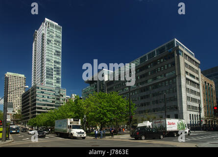 Victoria Square in downtown Montreal,Quebec Stock Photo