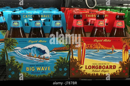 HAWAIIAN BEER BRANDS. Photo Tony Gale Stock Photo