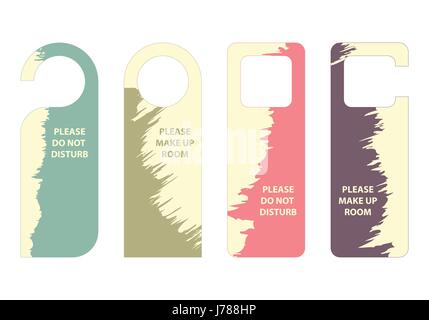 please do not disturb door hanger Stock Vector