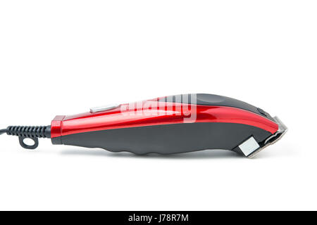 electric hair clipper isolated on white Stock Photo