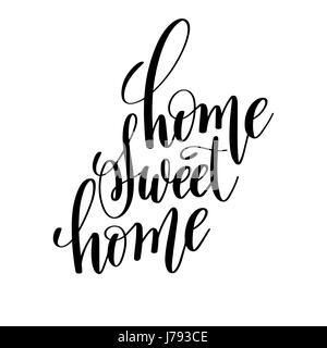 Home sweet home ink brush vector lettering Stock Vector Image & Art - Alamy