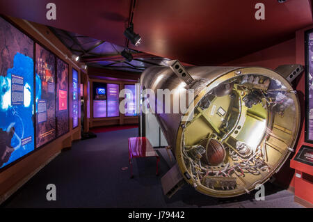 Redstone rocket, Kansas Cosmosphere and Space Center, Hutchinson, Kansas. Stock Photo