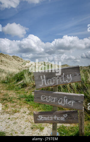 Happily ever after starts here Stock Photo