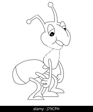 Ant illustration Stock Photo
