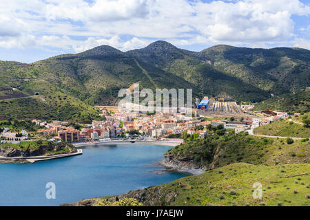 Spain, Catalonia, Costa Brava, Portbou Stock Photo