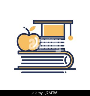 Education - modern vector single line icon Stock Vector