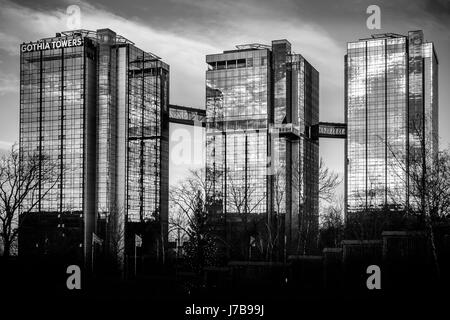 Gothia Towers skyscrapers in Gothenburg, Sweden Stock Photo