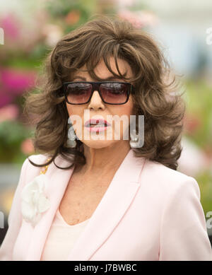 Actress Joan Collins at The RHS Chelsea Flower Show 2017 Stock Photo