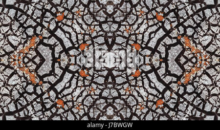 Abstract background. The pattern on the wall with peeling gray paint Stock Photo