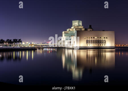 The Museum of Islamic Art (MIA) in Doha, Qatar, Middle East. The museum was designed by the world famous architect IM PEI. Stock Photo