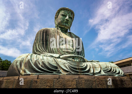 The Great Buddha of Kamakura (Kamakura Daibutsu), a bronze statue of Amida Buddha in Kotokuin Temple, Kamakura, Kanagawa, Japan Stock Photo