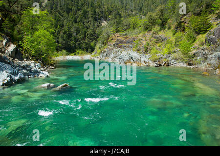 South Fork Smith River, Smith River National Recreation Area, Smith Wild and Scenic River, Six Rivers National Forest, California Stock Photo