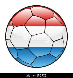 ball illustration flag luxembourg vector sport sports soccer football sport Stock Photo