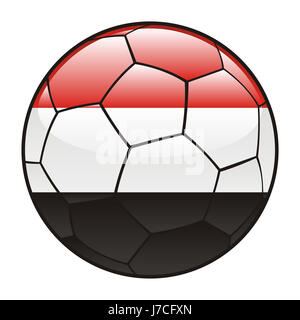 isolated illustration flag yemen icon sport sports soccer football sport sports Stock Photo