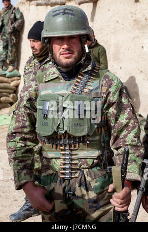 Afghan National Army, ANA, Soldiers in Helmand Province Afghanistan Stock Photo