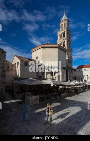 St Domnius Cathedral by day, Split, Croatia Stock Photo
