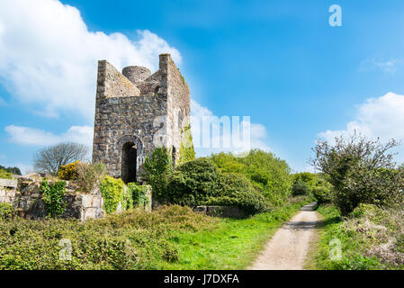 Engine House at the Daubuz Shaft of South Wheal Frances Mine near ...