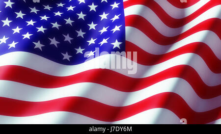 High resolution American Flag Flowing Stock Photo