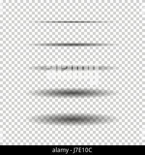 Transparent oval shadow Stock Vector