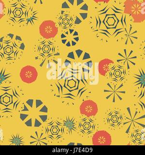 Seamless circle abstract pattern Stock Vector