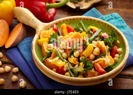 Vegan sweet potato stew Stock Photo