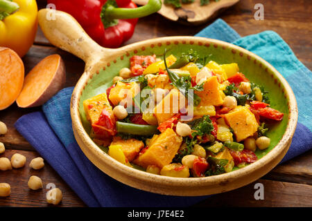 Vegan sweet potato stew Stock Photo
