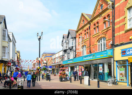 Pedestrianised High Street, Rhyl (Y Rhyl), Denbighshire (Sir Ddinbych ...