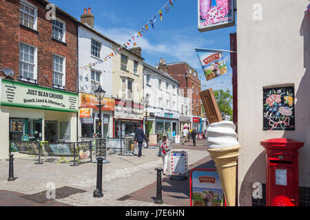 Pedestrianised High Street, Poole, Dorset, England, United Kingdom Stock Photo