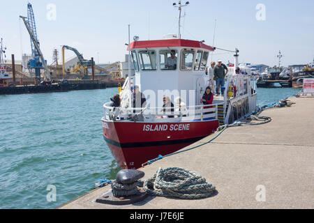 Island Scene harbour cruise boat, The Quay, Poole, Dorset, England, United Kingdom Stock Photo