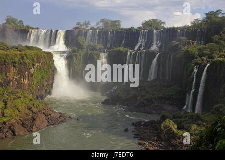 Iguazu Falls, Argentinian Falls from lower path on argentinian side. Argentina