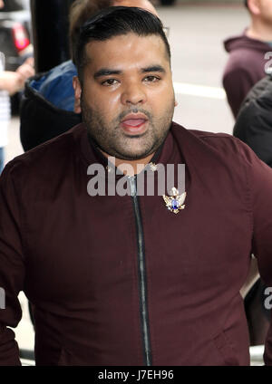 May 18, 2017 - Naughty Boy attending Ivor Novello Awards 2017 at Grosvenor House Hotel in London, England, UK Stock Photo