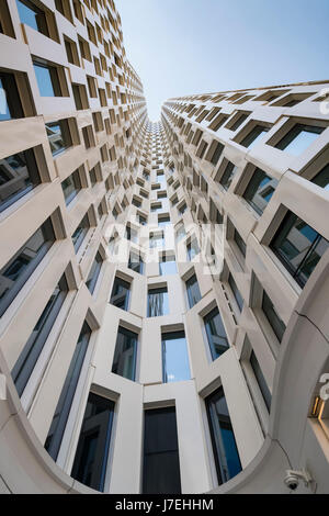 View of architecture of  new Upper West commercial and hotel building in Charlottenburg Berlin, Germany Stock Photo