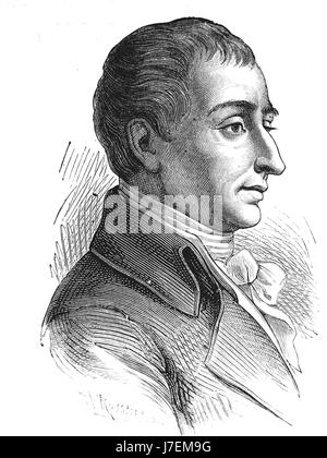 JOSEPH-LOUIS LAGRANGE (1736-1813) Italian mathematician and astronomer Stock Photo