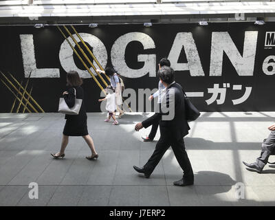 May 24, 2017 - Tokyo, Japan - An exhibition as part of the new movie ''LOGAN HIS TIME HAS COME'' can be seen at Roponggi Hills Japan. May 24, 2017. Photo by: Ramiro Agustin Vargas Tabares (Credit Image: © Ramiro Agustin Vargas Tabares via ZUMA Wire) Stock Photo