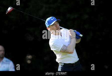 Virginia Water, Surrey, UK. 24th May, 2017. Boyzone's Ronan Keating in the Pro-Am event prior to the European Tour BMW PGA Championship on re-modelled West Course at the Wentworth Club, Surrey. © David Partridge / Alamy Live News Stock Photo