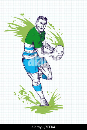 sport sports illustration drawing photo picture image copy deduction player Stock Photo