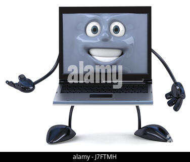 tower office laptop notebook computers computer desk object isolated hardware Stock Photo