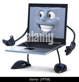 tower office laptop notebook computers computer desk object isolated hardware Stock Photo