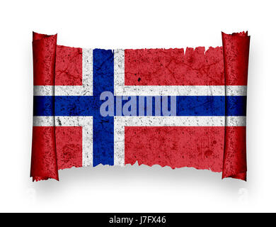 flag of norway Stock Photo