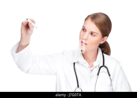 doctor with pen Stock Photo
