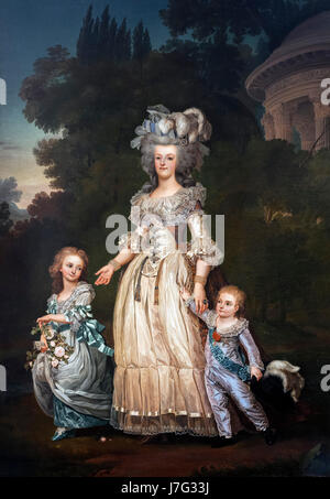 Queen Marie Antoinette of France and two of her Children