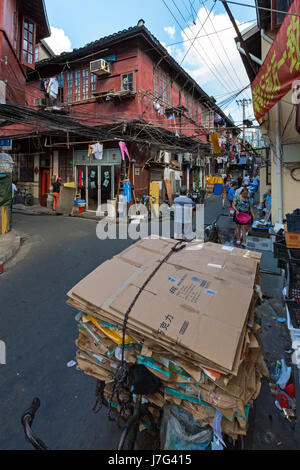 Old residential housing estate, Shanghai, China Stock Photo