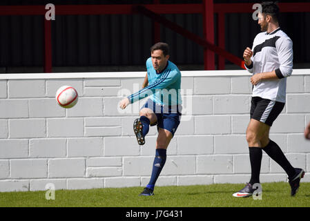 Jamie Reed (TOWIE) playing in a charity football match for Jayla ...