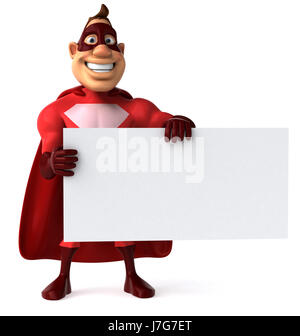 strong crime hero cartoon super first class superhero mask humans human beings Stock Photo